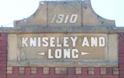 Kniseley and Long Building Frontispiece. Click for full size. Kniseley and Long Building Frontispiece image. Click for full size.