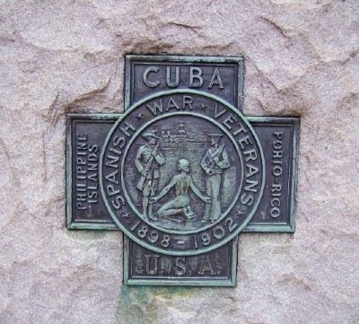 Manchester Spanish-American War Memorial Cross image. Click for full size.