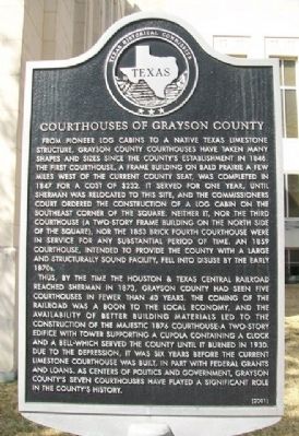 Courthouses of Grayson County Marker image. Click for full size.