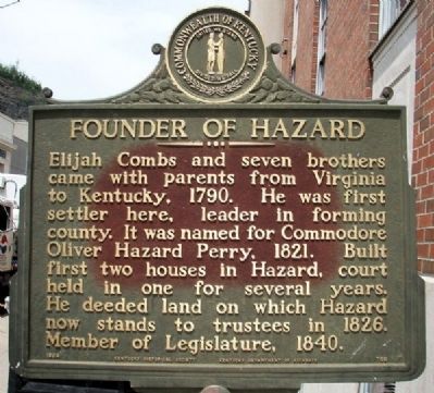 Founder of Hazard Marker. Click for full size. Founder of Hazard Marker image. Click for full size.