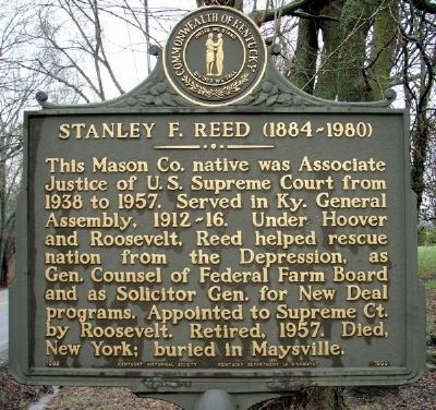 Stanley F. Reed (1884-1980) Marker image. Click for full size.