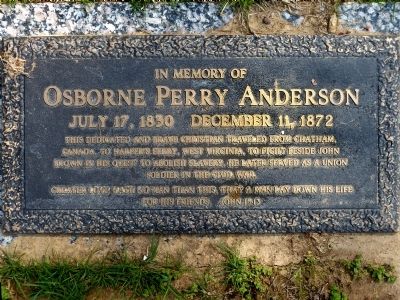 Osborne Perry Anderson Marker image. Click for full size.