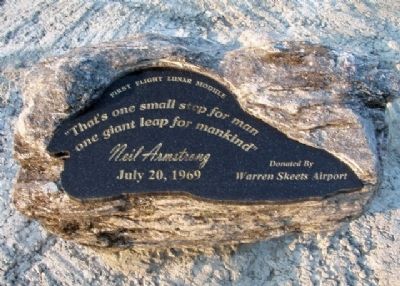 Site of Neil Armstrong's First Flight Marker image. Click for full size.
