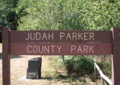 Judah Parker County Park Entrance Sign image. Click for full size.