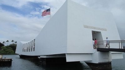 U.S.S. Arizona Memorial. Click for full size. U.S.S. Arizona Memorial image. Click for full size.