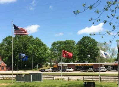 Thorsby Remembers Our Veterans Memorial & Flags image. Click for full size.