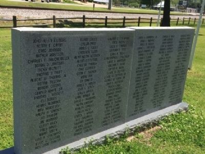 Thorsby Remembers Our Veterans names. image. Click for full size.