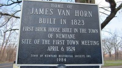 Home of James Van Horn Marker image. Click for full size.