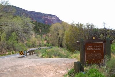 Jémez State Monument Marker. Click for full size. Jémez State Monument Marker image. Click for full size.