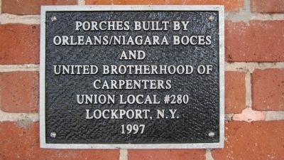 Home of James Van Horn Porches Plaque image. Click for full size.