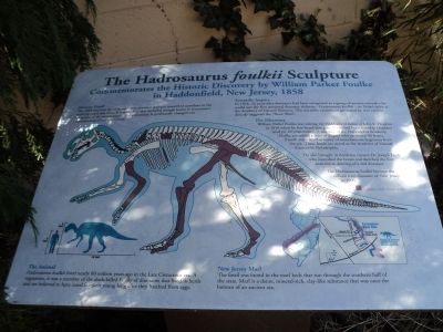 The Hasrosaurus <i>foulkii</i> Sculpture Marker image. Click for full size.