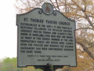 St. Thomas' Parish Church Marker image. Click for full size.