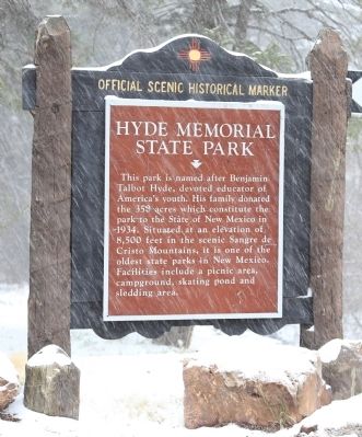 Hyde Memorial State Park Marker image. Click for full size.