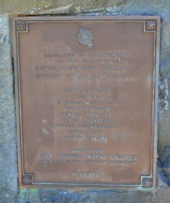 Allen County Revolutionary War Memorial Marker image. Click for full size.