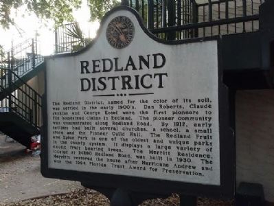 Redland District Marker image. Click for full size.