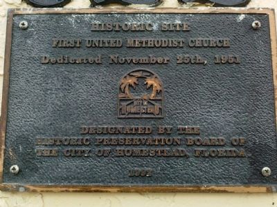 First United Methodist Church Marker. Click for full size. First United Methodist Church Marker image. Click for full size.