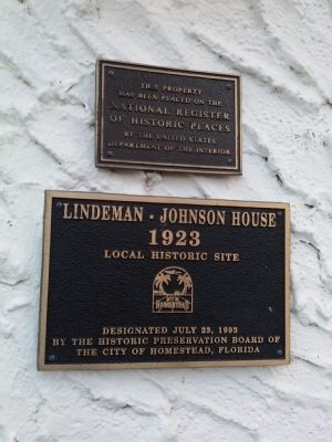 Lindeman-Johnson House Marker image. Click for full size.
