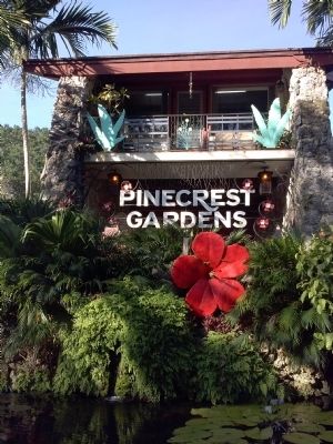 Pinecrest Gardens Sign image. Click for full size.