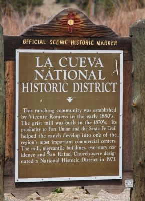 La Cueva National Historic District Marker image. Click for full size.
