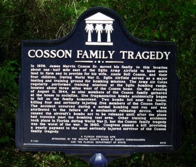Cosson Family Tragedy Marker image. Click for full size.