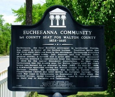 Eucheeanna Community Marker image. Click for full size.
