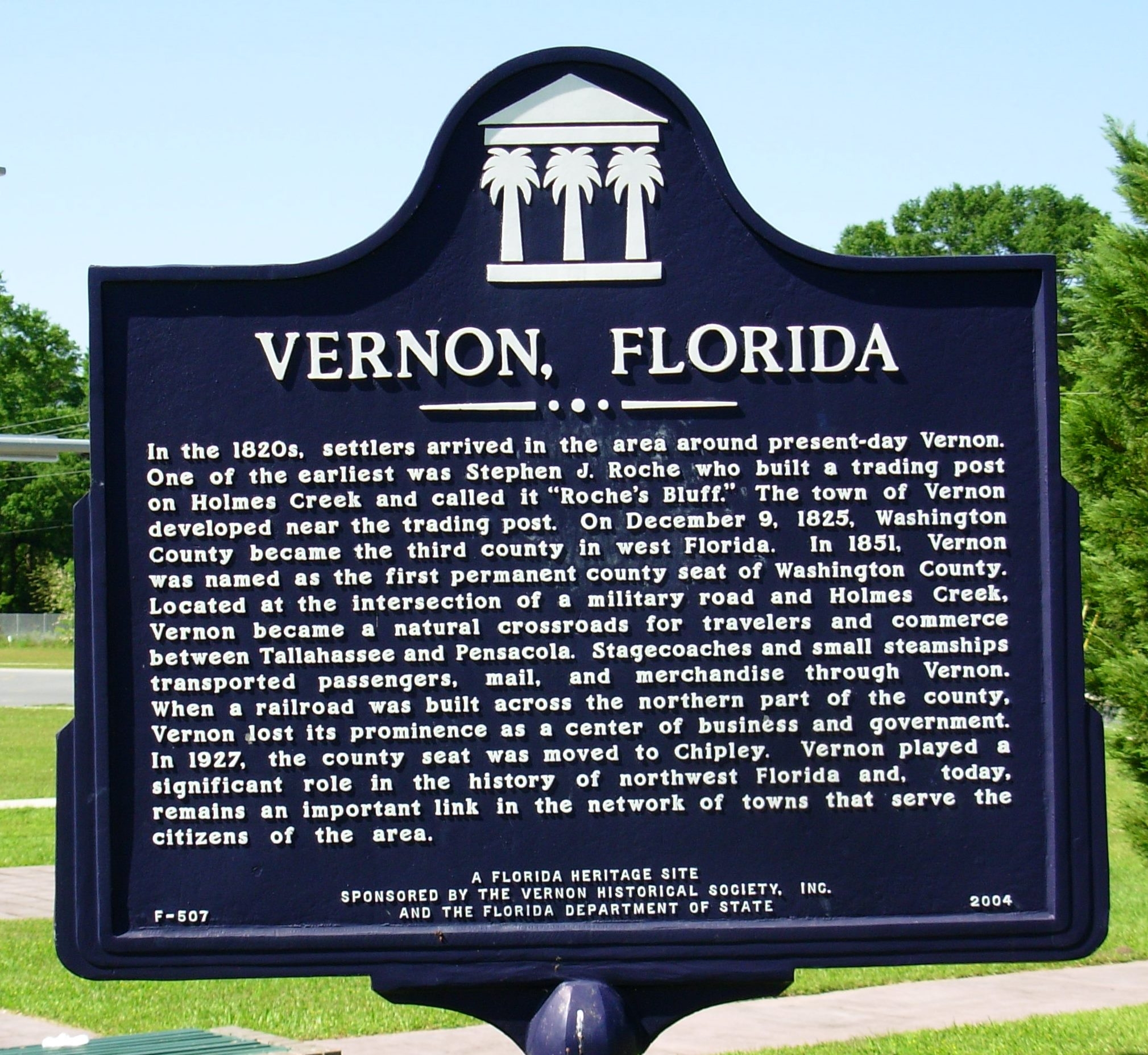 Vernon, Florida Marker