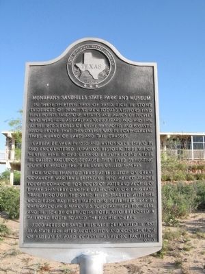 Monahans Sandhills State Park and Museum Marker image. Click for full size.