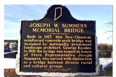 Joseph W. Summers Memorial Bridge Marker image. Click for full size.