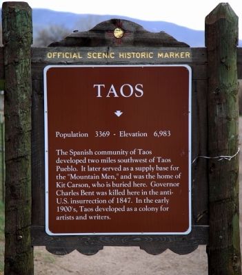 Taos Marker image. Click for full size.