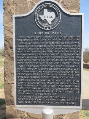 Ruddick Park Marker image. Click for full size.