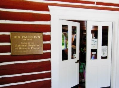 Big Falls Inn Entrance. Click for full size. Big Falls Inn Entrance image. Click for full size.