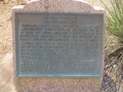 Seven Wells Marker image. Click for full size.