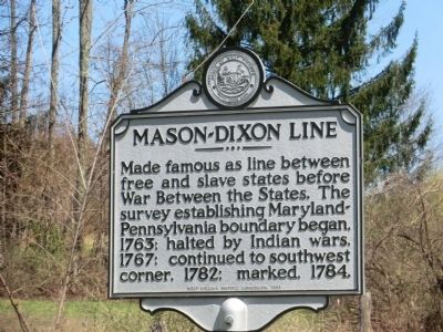 Mason Dixon Line Marker image. Click for full size.