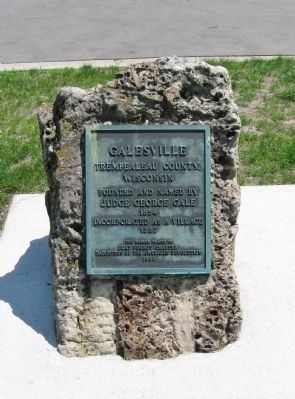 Galesville Marker. Click for full size. Galesville Marker image. Click for full size.