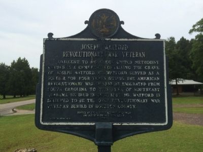 Joseph Watford Revolutionary War Veteran Marker. Click for full size. Joseph Watford Revolutionary War Veteran Marker image. Click for full size.