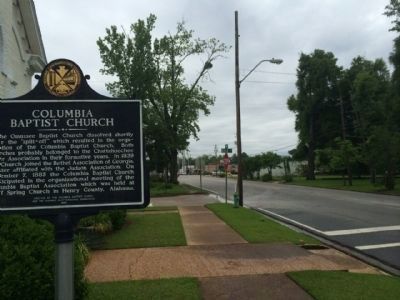 Columbia Baptist Church area. Click for full size. Columbia Baptist Church area image. Click for full size.