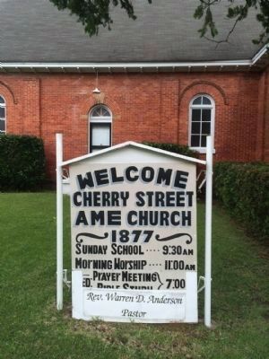 Cherry Street AMEl Church Sign image. Click for full size.