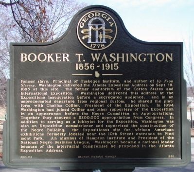 Booker T. Washington Marker. Click for full size. Booker T. Washington Marker image. Click for full size.