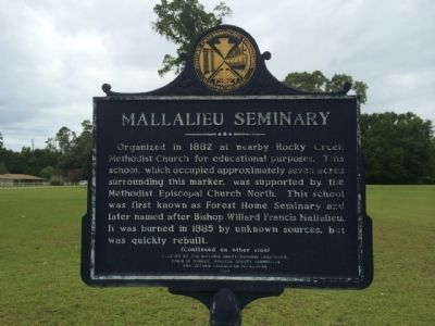 Mallalieu Seminary Marker. Click for full size. Mallalieu Seminary Marker image. Click for full size.