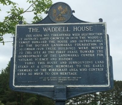 The Waddell House Marker. Click for full size. The Waddell House Marker image. Click for full size.