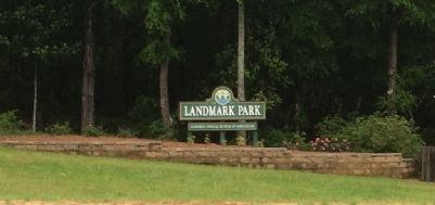 Landmark Park Entrance Sign (unpaved road) image. Click for full size.