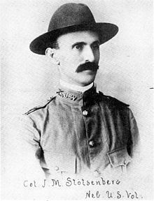 Col. John M. Stotsenberg, 1st Nebraska Volunteer Regiment, U.S. Army image. Click for full size.