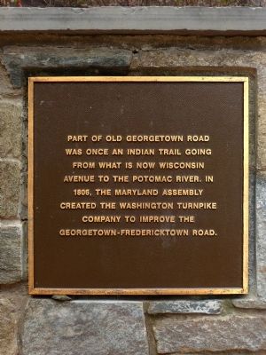 Old Georgetown Road Marker. Click for full size. Old Georgetown Road Marker image. Click for full size.