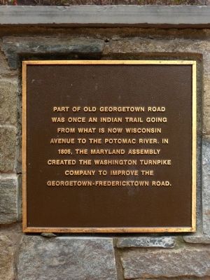 Old Georgetown Road Marker image. Click for full size.