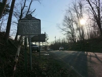 Marion County-Monongalia County Marker image. Click for full size.