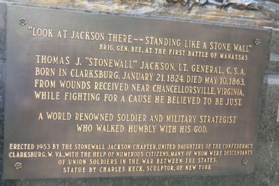 Thomas J. "Stonewall" Jackson Monument. Click for full size. Thomas J. "Stonewall" Jackson Monument image. Click for full size.