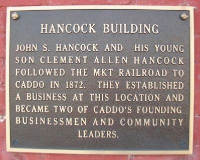 Hancock Building Marker. Click for full size. Hancock Building Marker image. Click for full size.