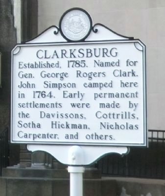 Clarksburg Marker image. Click for full size.