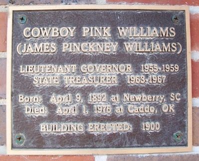 Cowboy Pink Williams Marker image. Click for full size.