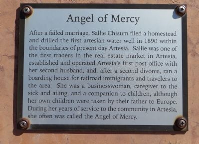 First Lady of Artesia Marker image. Click for full size.